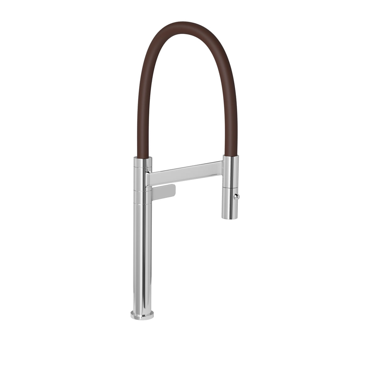 Torneira de Mesa Cozinha Bica Movel com Arejador Colore 1/2" Marrom Cromado
