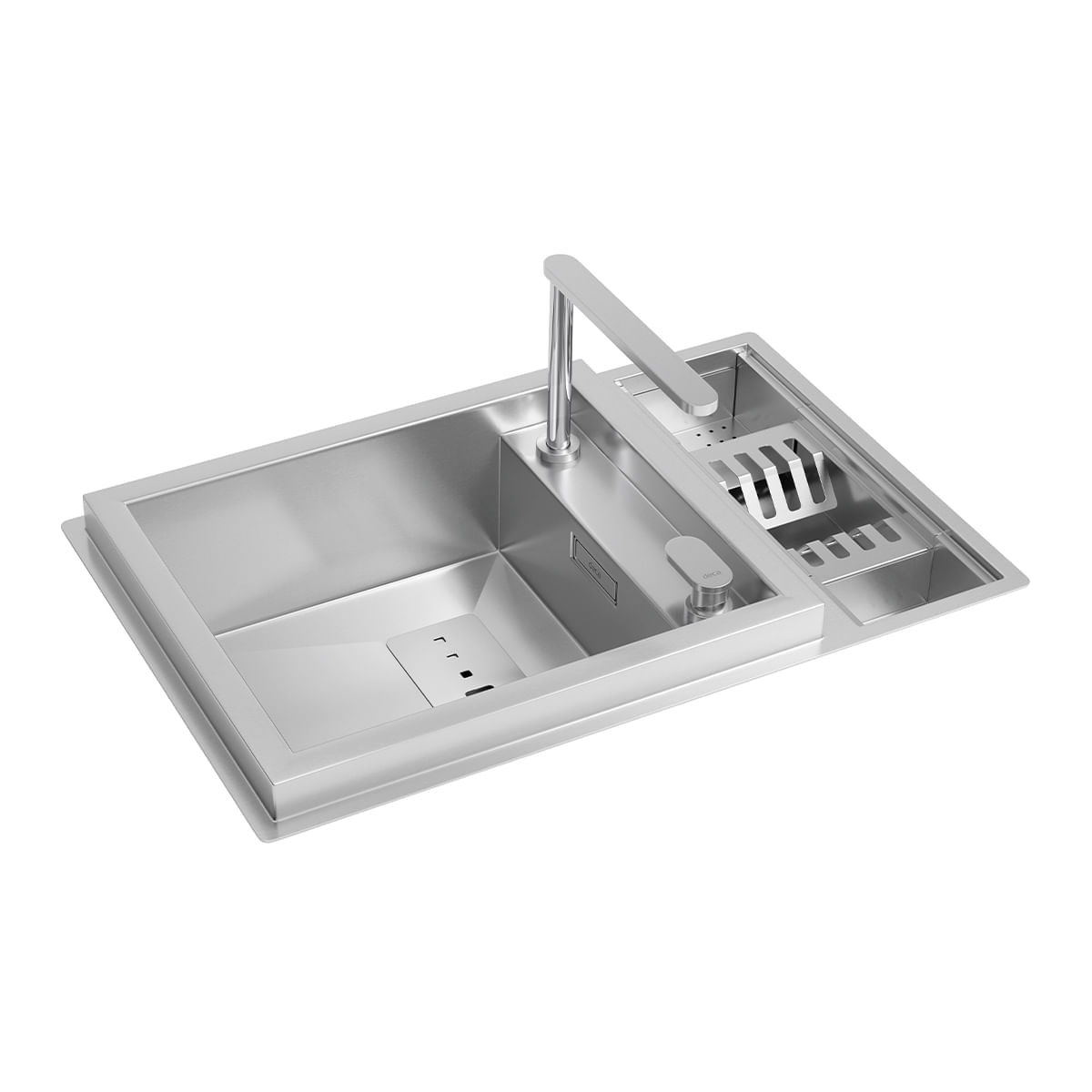 Cuba de Inox de Sobrepor Dupla 79X50cm com Acessórios Supra Inox