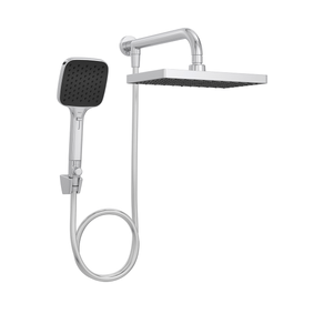 Chuveiro de Parede com Desviador Retangular Multijatos Flex Max Cromado